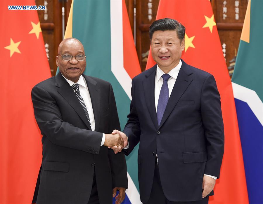 (G20 SUMMIT)CHINA-HANGZHOU-XI JINPING-SOUTH AFRICA-PRESIDENT-MEETING (CN)