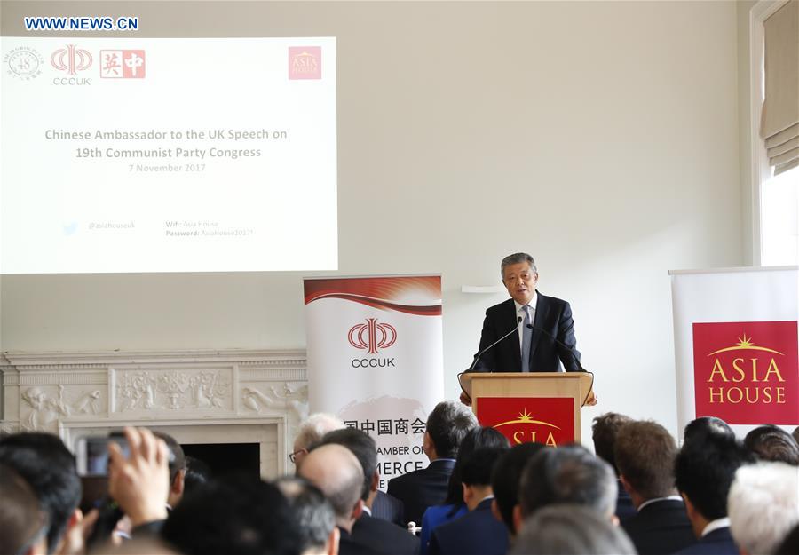 BRITAIN-LONDON-CHINESE AMBASSADOR-SPEECH