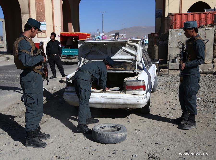 AFGHANISTAN-GHAZNI-SECURITY CHECKPOINT