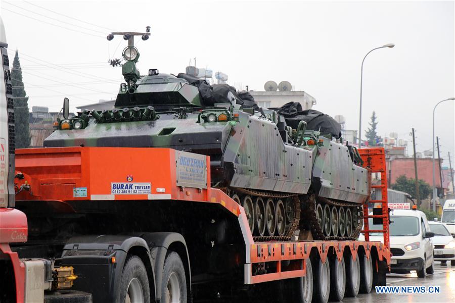 TURKEY-HATAY-SYRIAN BORDER-ARMORED VEHICLES-TANKS-DEPLOYMENT