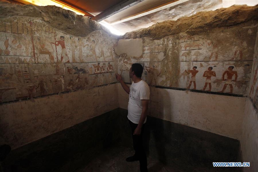 EGYPT-CAIRO-ARCHEOLOGY-TOMB