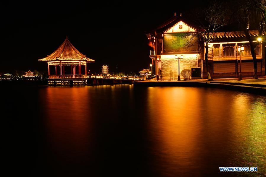 CHINA-SHANDONG-JINAN-DAMING LAKE-NIGHT VIEW(CN)