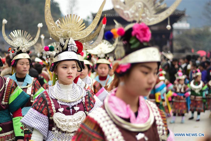 # CHINA-GUIZHOU-MIAO ETHNIC GROUP-CELEBRATION-SPRING(CN)