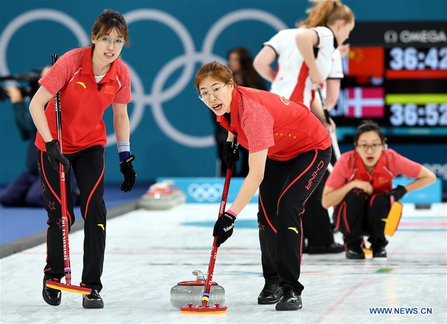 (SP)OLY-SOUTH KOREA-PYEONGCHANG-CURLING-WOMEN-ROUND ROBIN-CHN VS DEN