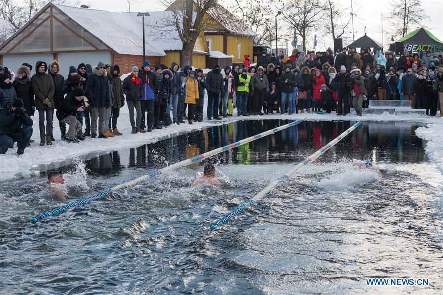 (SP)LITHUANIA-TRAKAI-WINTER SWIMMING RACE