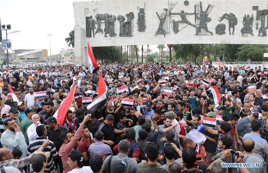 IRAQ-BAGHDAD-SYRIA-U.S.-LED ATTACKS-PROTEST