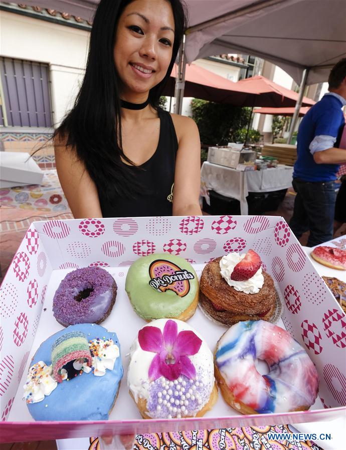 U.S.-LOS ANGELES-DONUT FESTIVAL