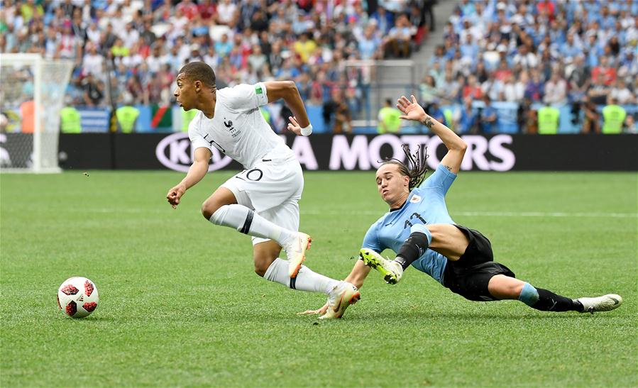 (SP)RUSSIA-NIZHNY NOVGOROD-2018 WORLD CUP-QUARTERFINAL-URUGUAY VS FRANCE