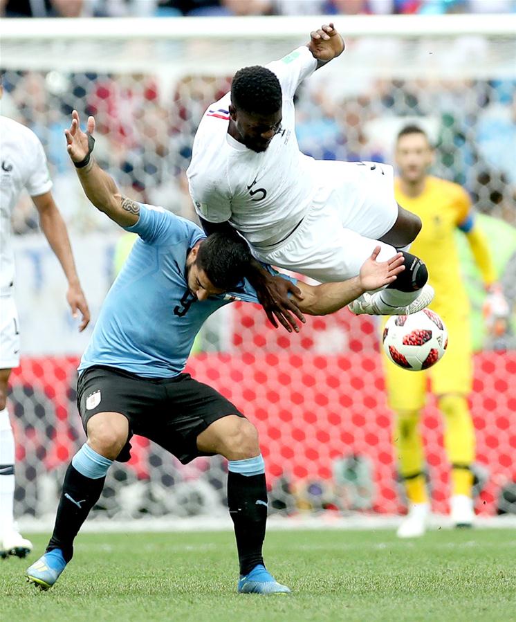 (SP)RUSSIA-NIZHNY NOVGOROD-2018 WORLD CUP-QUARTERFINAL-URUGUAY VS FRANCE