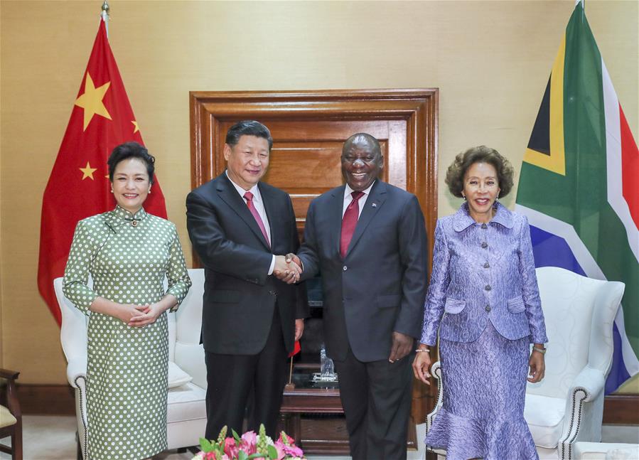 SOUTH AFRICA-PRETORIA-CHINA-XI JINPING-CYRIL RAMAPHOSA-TALKS