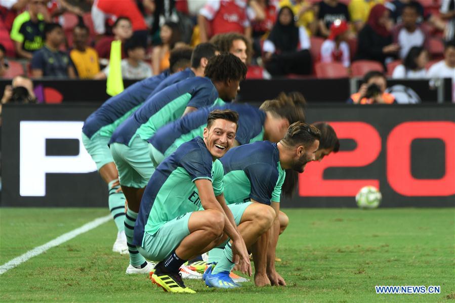 (SP)SINGAPORE-SOCCER-INTERNATIONAL CHAMPIONS CUP-ARSENAL VS PARIS SAINT-GERMAIN