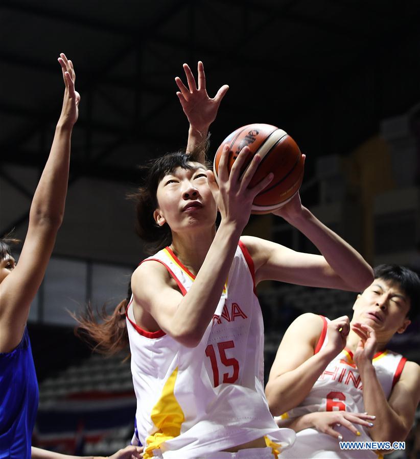 (SP)INDONESIA-JAKARTA-ASIAN GAMES-BASKETBALL-CHINA VS THAILAND