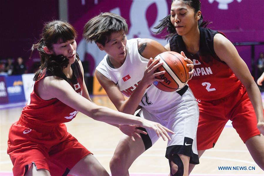 (SP)INDONESIA-JAKARTA-ASIAN GAMES-BASKETBALL-HONG KONG VS JAPAN