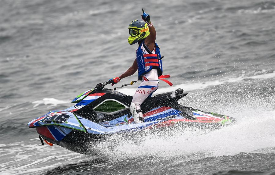 (SP)INDONESIA-JAKARTA-ASIAN GAMES-JETSKI-RUNABOUT 1100 STOCK