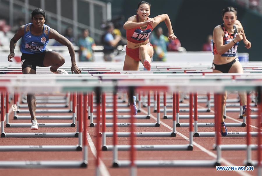 (SP)INDONESIA-JAKARTA-ASIAN GAMES-ATHLETICS-WOMEN'S HEPTATHLON