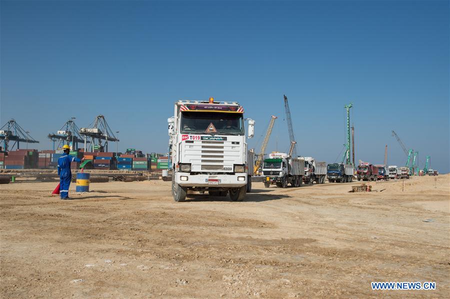 EGYPT-SUEZ CANAL-CHINA-CHEC-HARBOUR-CONSTRUCTION