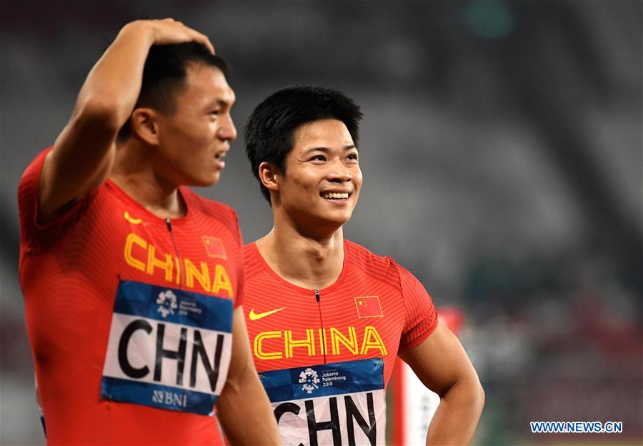 (SP)INDONESIA-JAKARTA-ASIAN GAMES-ATHLETICS-MEN'S 4X100M RELAY