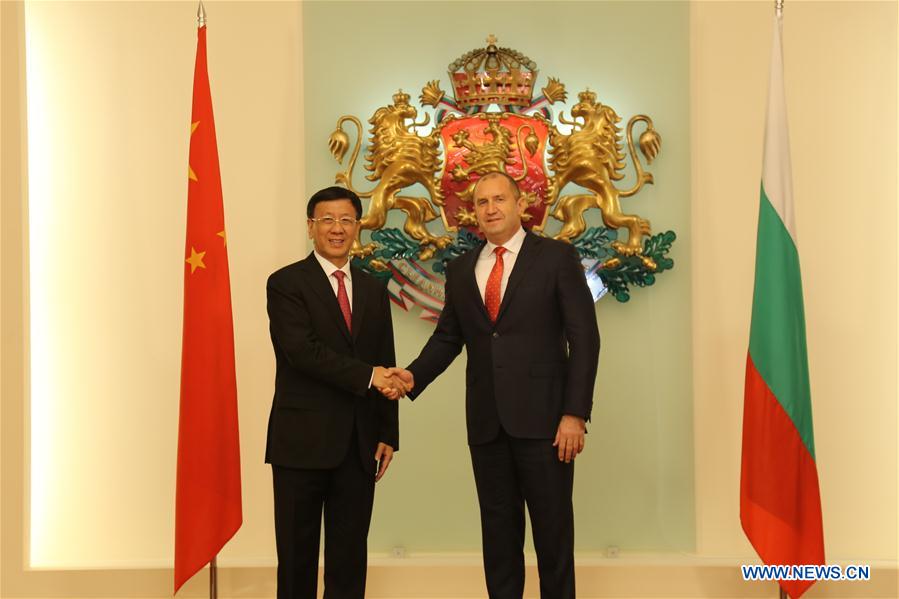 BULGARIA-SOFIA-PRESIDENT-CHINA-CAO JIANMING-MEETING