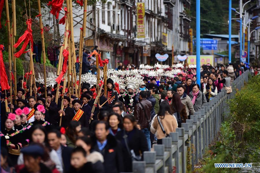 #CHINA-GUIZHOU-MIAO ETHNIC GROUP-NEW YEAR-CELEBRATION (CN) 