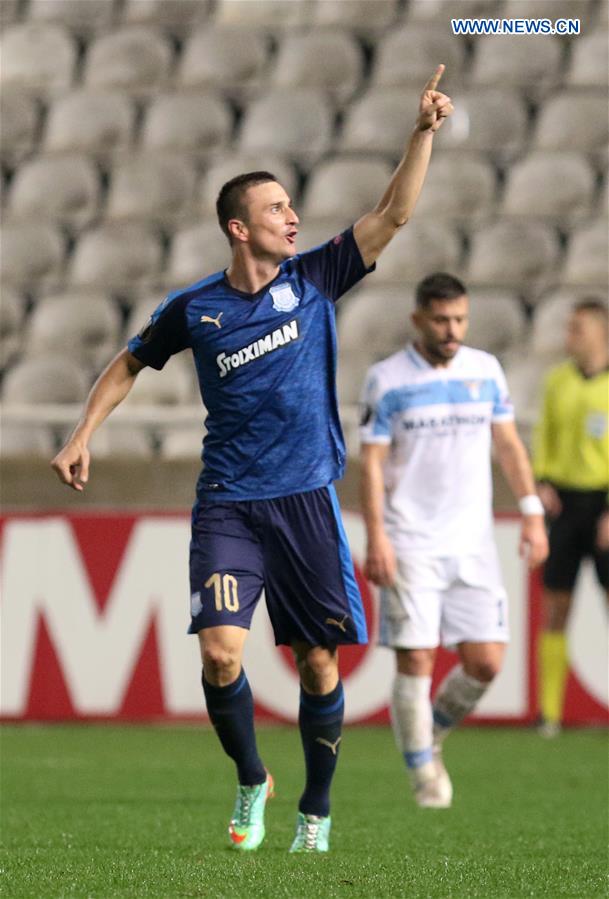 (SP)CYPRUS-NICOSIA-FOOTBALL-UEFA EUROPE LEAGUE-APOLLON VS LAZIO