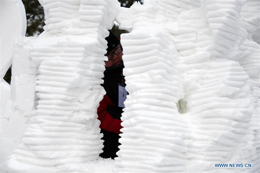 CHINA-HARBIN-SNOW SCULPTURE (CN)