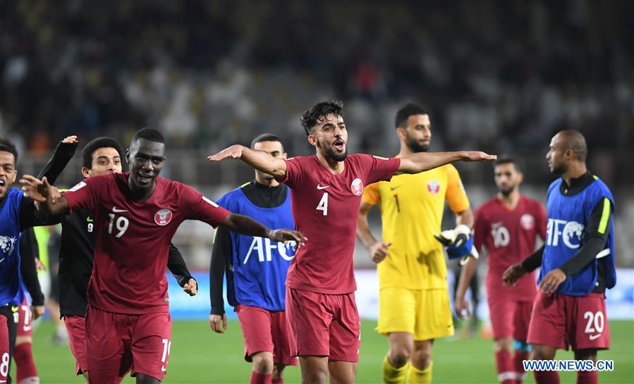 (SP)UAE-ABU DHABI-FOOTBALL-ASIAN CUP-QATAR-IRAQ