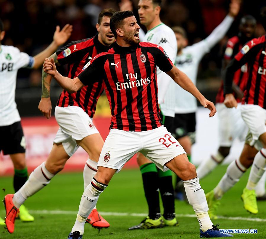 (SP)ITALY-MILAN-SOCCER-SERIE A-AC MILAN VS SASSUOLO