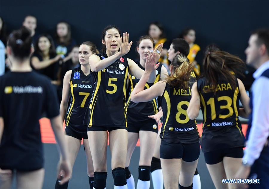 (SP)TURKEY-ISTANBUL-VOLLEYBALL-2019 EUROPEAN WOMEN'S CHAMPIONS LEAGUE-VAKIFBANK VS NOVARA