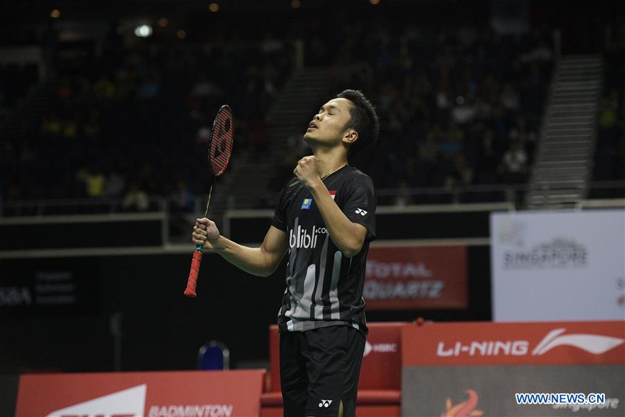 (SP)SINGAPORE-BADMINTON-SINGAPORE OPEN-SEMIFINAL