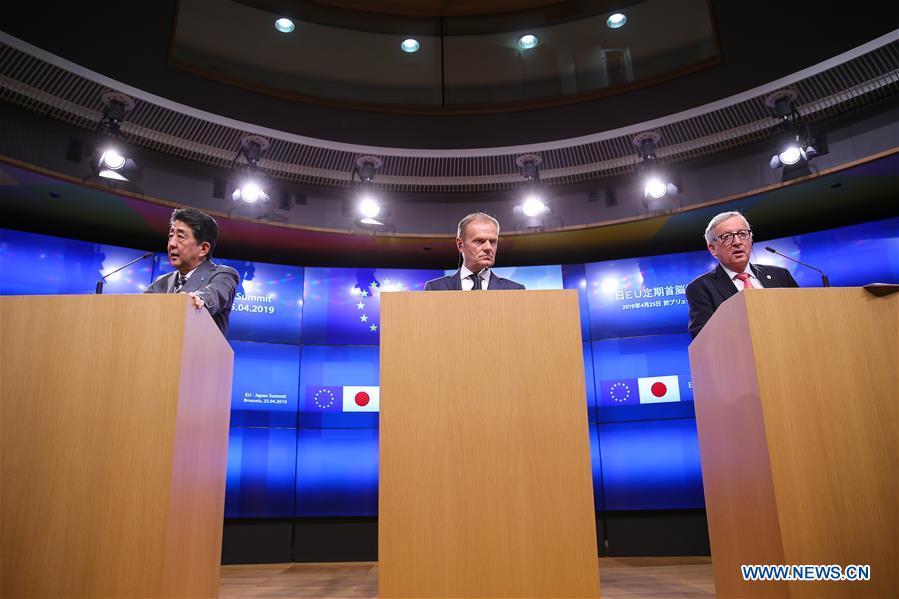 BELGIUM-BRUSSELS-EU-JAPAN-SUMMIT