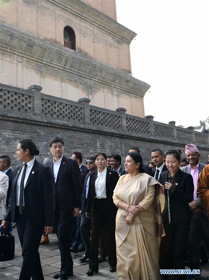 (BRF)CHINA-SHAANXI-XI'AN-NEPALI PRESIDENT-VISIT (CN)