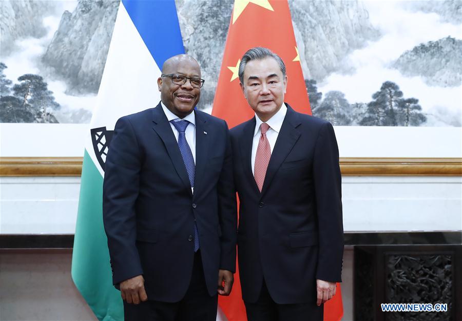 CHINA-BEIJING-WANGYI-LESOTHO'S FM-MEETING (CN)