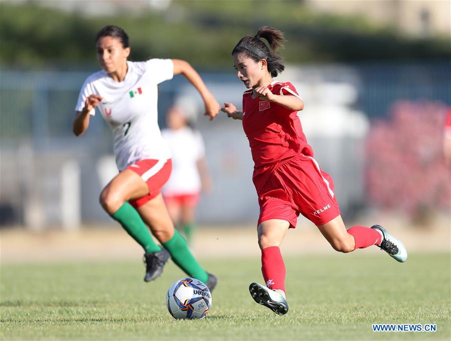 (SP)ITALY-NAPLES-SUMMER UNIVERSIADE-WOMEN'S FOOTBALL-CHN VS MEX