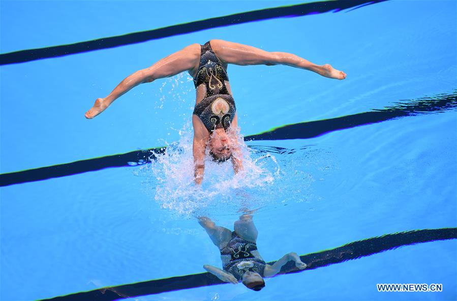 (SP)SOUTH KOREA-GWANGJU-FINA WORLD CHAMPIONSHIPS-ARTISTIC SWIMMING-WOMEN'S DUET TECHNICAL