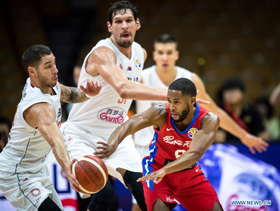 (SP)CHINA-WUHAN-BASKETBALL-FIBA WORLD CUP-GROUP J-SERBIA VS PUERTO RICO (CN)