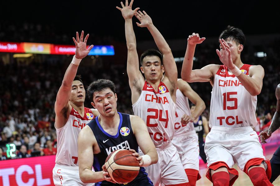 (SP)CHINA-GUANGZHOU-BASKETBALL-FIBA WORLD CUP-GROUP M-CHN VS KOR(CN)