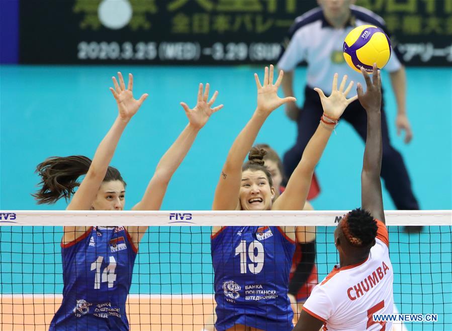 (SP)JAPAN-HAMAMATSU-VOLLEYBALL-WOMEN'S WORLD CUP-KENYA VS SERBIA