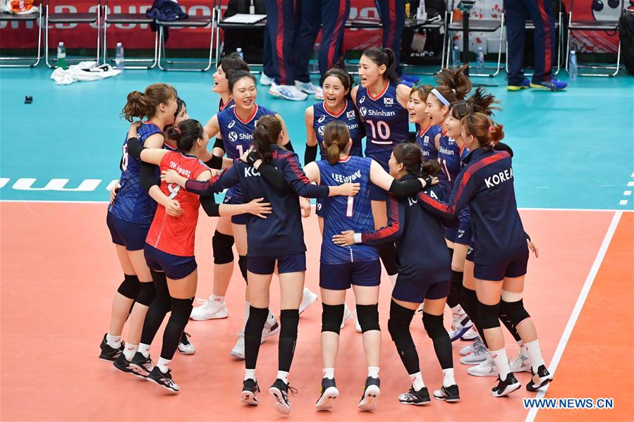 (SP)JAPAN-YOKOHAMA-VOLLEYBALL-WOMEN'S WORLD CUP-JPN VS KOR