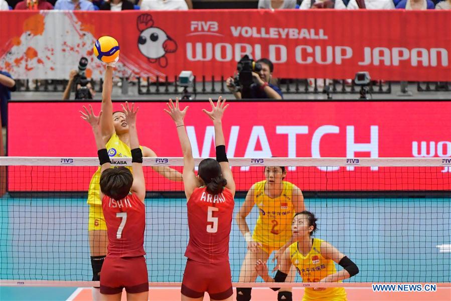 (SP)JAPAN-YOKOHAMA-VOLLEYBALL-WOMEN'S WORLD CUP-CHN VS JPN