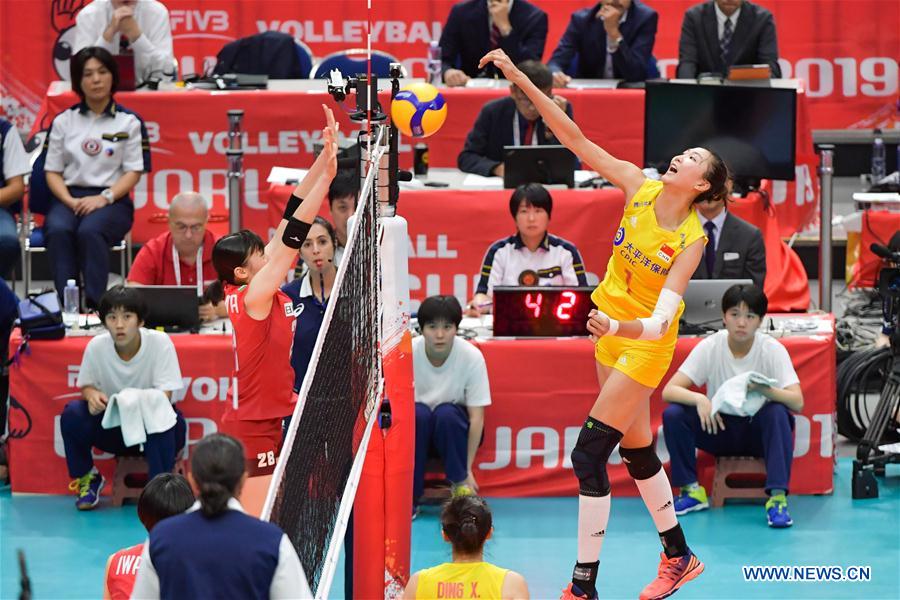 (SP)JAPAN-YOKOHAMA-VOLLEYBALL-WOMEN'S WORLD CUP-CHN VS JPN