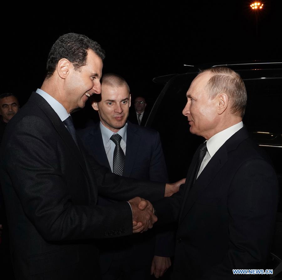 SYRIA-DAMASCUS-RUSSIA-PUTIN-VISIT