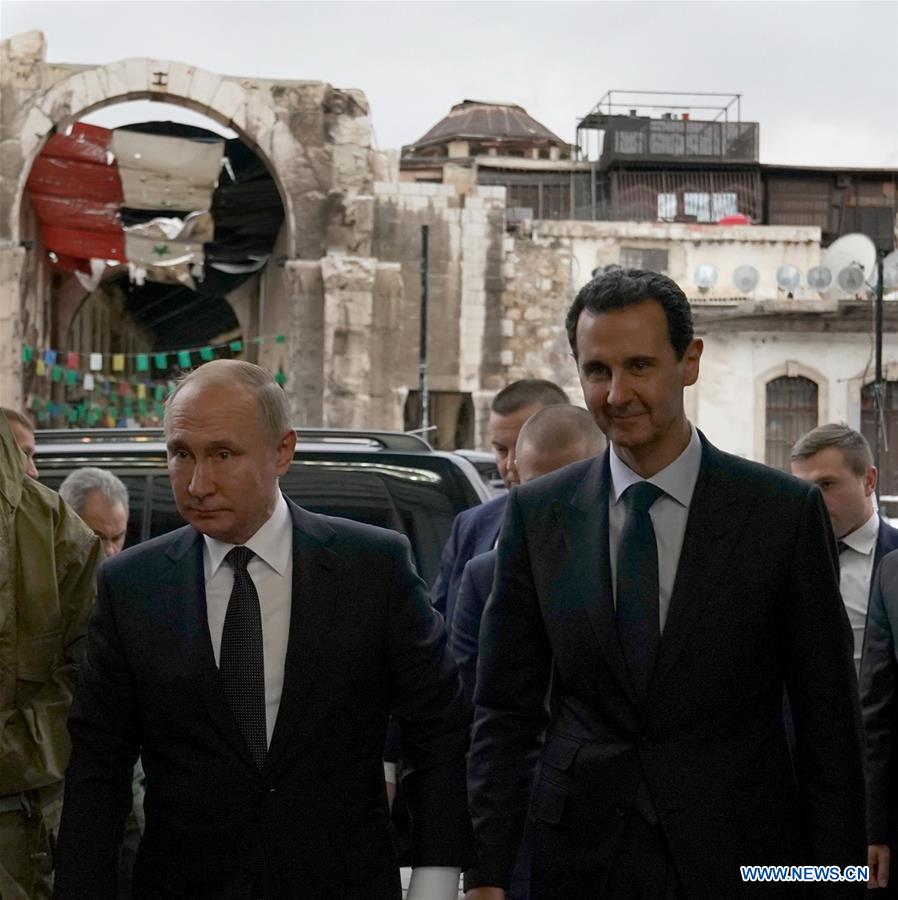 SYRIA-DAMASCUS-RUSSIA-PUTIN-VISIT