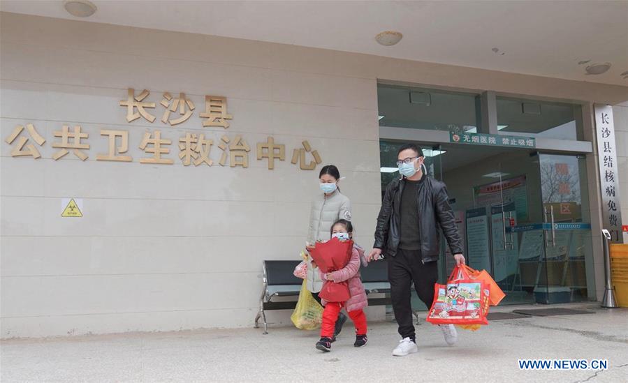 CHINA-HUNAN-CHANGSHA-NOVEL CORONAVIRUS-CURED PATIENT (CN)