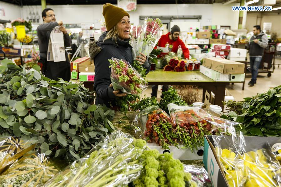 U.S.-CHICAGO-FLORAL MARKET-VALENTINE'S DAY