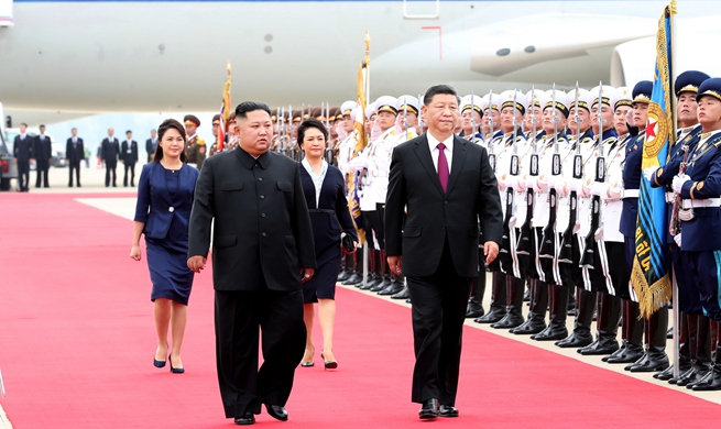 Xi arrives to great welcome in DPRK for state visit