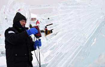 32nd Harbin int'l ice sculpture competition held in NE China