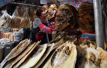 People in Haikou busy shopping for upcoming Spring Festival