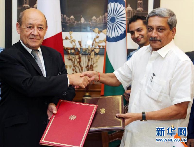 （國(guó)際）印度購(gòu)買法&ldquo;陣風(fēng)&rdquo;戰(zhàn)斗機(jī)協(xié)議正式簽訂