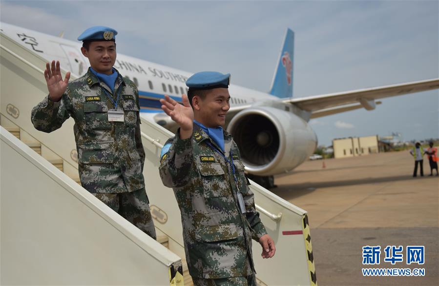 （國(guó)際）（2）中國(guó)駐南蘇丹維和步兵營(yíng)受傷戰(zhàn)士姚道祥、吳樂重返戰(zhàn)位