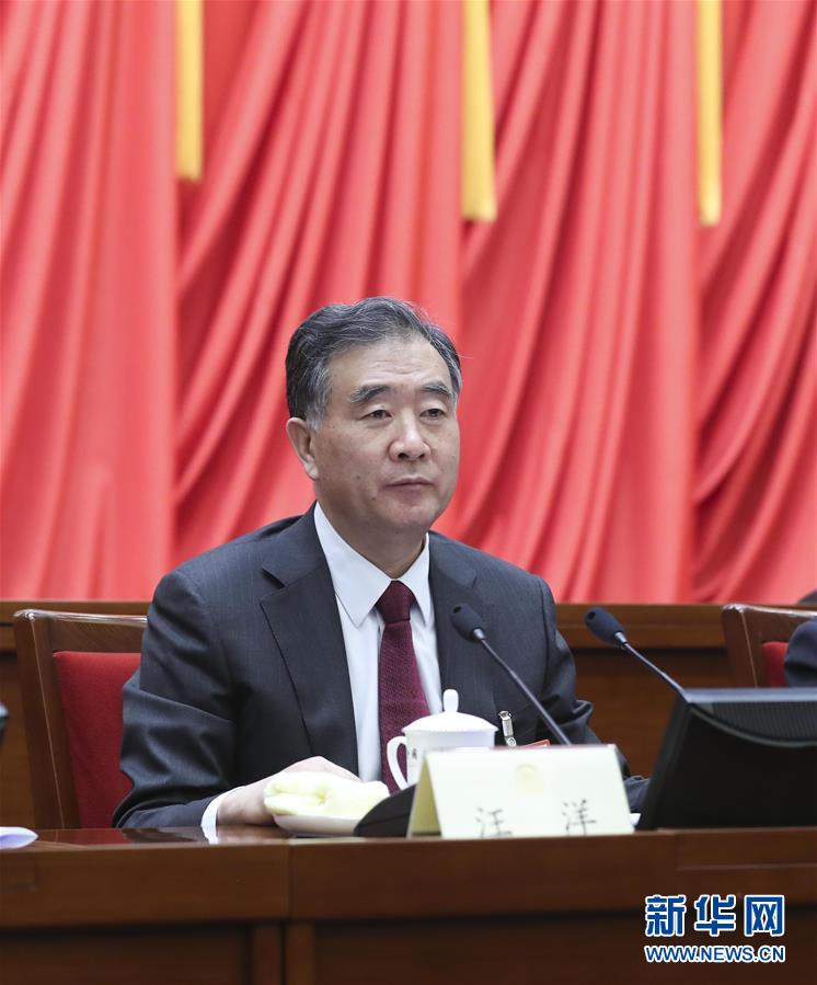 (兩會(huì))(2)全國(guó)政協(xié)十三屆一次會(huì)議主席團(tuán)舉行第二次會(huì)議 汪洋主持